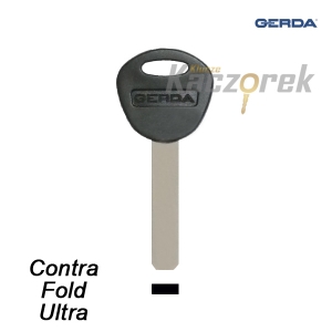 Gerda 047 - surový klíč - pro zabezpečení jízdních kol č. 2 - Contra / Fold / Ultra